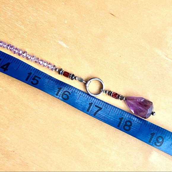 Amethyst bead necklace - Picture 7 of 7